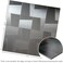 XUANINY 10Sheet Peel and Stick Metal Backsplash Tiles Self Adhesive Brushed Aluminum Subway 3D Wall Sticker for Kitchen Bathroom 10 Light Black Brushed