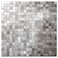 XUANINY 5Sheet Peel and Stick Metal Backsplash Tiles Silver Frosted Surface Square Aluminum Mosaic Sticker for Kitchen Wall Bathroom1161x1161 Per SheetPack of 5pcs Silver Grey