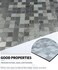 XUANINY SelfAdhesive Metal Backsplash Peel and Stick Tile for Kitchen Brushed Aluminium Surface backsplash 1157x115710 10 Mixed Silver