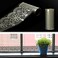 YIXIFANS Transparent Floral Lace PVC Self Adhesive Waterproof Border Wall Decor Silver White Peel and Stick Wallpaper Border for Window Glass Tile Wall Decorrative 393x32ft