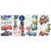 RoomMates Disney Pixar Cars 2 Peel and Stick Wall Decals Vinyl Removable Repositionable No Sticky Residue For Smooth Surfaces