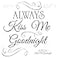 RoomMates Roommates Always Kiss Me Goodnight Black Quote Peel and Stick Wall Decals Vinyl Made in USA