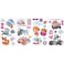 RoomMates Paw Patrol Girl Pups Peel and Stick Wall Decals 30 Decal Set Vinyl Multicolor Removable Repositionable No Sticky Residue For Smooth Surfaces