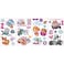 RoomMates Paw Patrol Girl Pups Peel and Stick Wall Decals 30 Decal Set Vinyl Multicolor Removable Repositionable No Sticky Residue For Smooth Surfaces