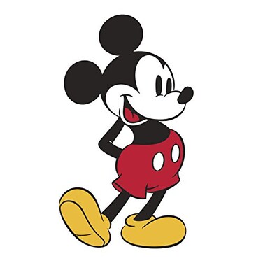 RoomMates RMK3259GM Disney Mickey Mouse Giant Peel and Stick Wall Decals