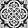 FloorPops Black Gothic Peel Stick Floor Tiles FP2475