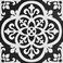 FloorPops Black Gothic Peel Stick Floor Tiles FP2475