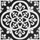 FloorPops Black Gothic Peel Stick Floor Tiles FP2475