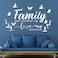 Zonon Mirror Family Wall Letter Quotes Decor 3D Acrylic Wall Decal Stickers DIY Removable Art Decals Motivational Butterfly Mural Stickers for Home DecorSilver