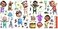 RoomMates RMK4958SCS Cocomelon Peel and Stick Wall Decals Multi