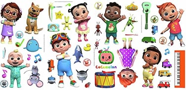 RoomMates RMK4958SCS Cocomelon Peel and Stick Wall Decals Multi