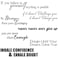 Zonon 7 Pcs Inspirational Vinyl Wall Decals Motivational Quotes Peel and Stick Removable Positive Saying Affirmation Stickers for Office Classroom School Mirror Home Bathroom