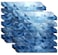 XUANINY Peel and Stick Tile Backsplash for Kitchen Bathroom SelfAdhesive Metal Aluminum 3D Wall Sticker 1181x118810 Sheets Blue