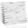 DICOFUN 10Sheet Peel and Stick Backsplash Tile Faux White Marble Look PVC Mixed Metal Stick on Backsplash Tiles for Kitchen and Bathroom 94 sqft