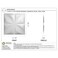 Ekena Millwork WP12X12HEWH 11 78W x 11 78H Helene EnduraWall Decorative 3D Wall Panel Covers 098 Sq Ft White