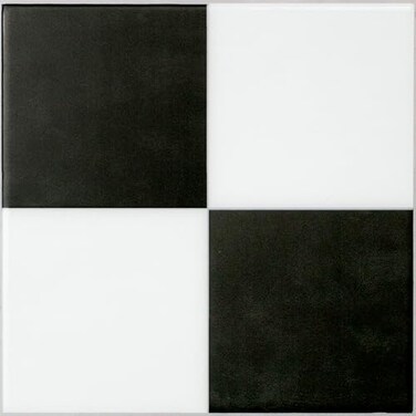 Smart Tiles SMART TILES Peel and Stick Backsplash 5 Sheets of 775 x 775 3D Adhesive Peel and Stick Tile Backsplash for Kitchen Bathroom Wall Tile Checkered