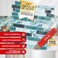 XFasten Kitchen Backsplash Sticky Tiles 10pcs 12 x 12 wMini Cutter Teal Peel and Stick Tile Backsplash for Kitchen Shower and Bathroom Waterproof Back Splashes for Kitchens Peel and Stick