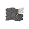 CONCORD WALLCOVERINGS Sample RetroArt 3D Faux Stone Wall Panel Grey Wild Boulder Lightweight PVC Sheet 10 x 10 for Display Purposes only Not a Full Panel 562WG