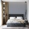 Amiya Light Grey Peel and Stick Wallpaper Solid Color Textured Contact Paper Pure Grey Self Adhesive Wallpaper Matte Removable Wall Paper Decorative Walls Decal Vinyl Roll 157120