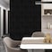 Biyoee Black Grasscloth Peel and Stick Wallpaper Texture Contact Paper 157 X 120 SelfAdhesive Linen Removable Wallpaper Cabinets Counter Top Liners