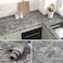 burgeliy Grey Marble Vinyl Wrap Protector Auto Modification Wallpaper 24x80 Classic Style Waterproof HeatResistant3D Thickened Peel and Stick Countertops Cabinets Self Adhesive Tint Film