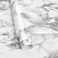 Caltero Marble Contact Paper 157 x 236 Black White Grey Marble Peel and Stick Glossy Wallpaper for Countertop Kitchen Cabinets Bathroom