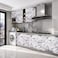 Caltero Marble Contact Paper 157 x 236 Black White Grey Marble Peel and Stick Glossy Wallpaper for Countertop Kitchen Cabinets Bathroom