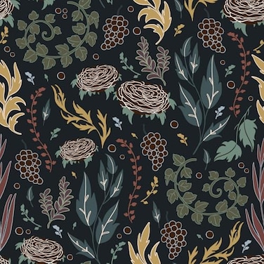 COKCOKR Dark Leaves Peel and Stick Wallpaper 1771 x 1181 SelfAdhesive Removable Floral Wallpaper