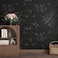 Decotalk Embossed Wallpaper Black Peel and Stick Wallpaper Textured 177x200 Embossed Wall Paper Removable Black Textured Vinyl Contact Paper for Cabinets and Drawers