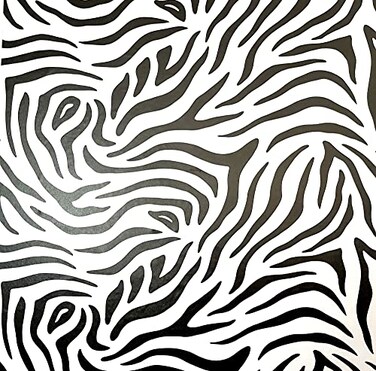 DHHOUSE Peel and Stick Zebra WallpaperRemovable Zebra Wallpaper for Wall Decor 1772in x 196in Zebra Pattern
