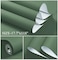Dimoon 590x177 Green Peel and Stick Wallpaper Contact Paper Modern Self Adhesive Wall Paper Removable Renter Friendly Textured Solid Color Shelf Cabinet Vinyl Roll 590x177Dark Green