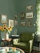 Dimoon 590x177 Green Peel and Stick Wallpaper Contact Paper Modern Self Adhesive Wall Paper Removable Renter Friendly Textured Solid Color Shelf Cabinet Vinyl Roll 590x177Dark Green