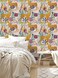 Floralplus Wallpaper Peel and Stick Jungle Leopard Wallpaper for Bathroom Removable Boho Cheetah Wallpapers for Renter Self Adhesive Flower Contact Paper for Nursery Kitchen 175 x 118 in