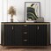 FunStick Modern Black Wallpaper Peel and Stick Textured Rattan Weave Removable Wall Paper Roll for Bathroom Bedroom Waterproof Dark Pattern Black Contact Paper for Cabinets Shelves Wall Decor 12x200