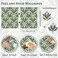 PeonyQueen Green Leaf Wallpaper Peel and Stick Wallpaper 173x393 Modern Botanical Contact Paper for Cabinets Waterproof Self Adhesive Wall Paper Removable Wallpapers Decorative Neutral Wallpapers for