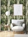 HAOKHOME Forest Peel and Stick Wallpaper Tree Wall Paper Wood Removable for Bedroom Green Contact Paper 173in x 66ft