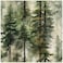 HAOKHOME Forest Peel and Stick Wallpaper Tree Wall Paper Wood Removable for Bedroom Green Contact Paper 173in x 66ft