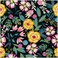 HAOKHOME Peel and Stick Floral Wallpaper Boho BlackYellowFuchsiaGreen Removable Wall Paper for Bathroom Decor 173in x 98ft