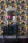 HAOKHOME Peel and Stick Floral Wallpaper Boho BlackYellowFuchsiaGreen Removable Wall Paper for Bathroom Decor 173in x 98ft