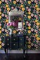 HAOKHOME Peel and Stick Floral Wallpaper Boho BlackYellowFuchsiaGreen Removable Wall Paper for Bathroom Decor 173in x 98ft