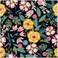 HAOKHOME Peel and Stick Floral Wallpaper Boho BlackYellowFuchsiaGreen Removable Wall Paper for Bathroom Decor 173in x 98ft