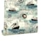 Lependor 1771 X 118 Nautical Map Wallpaper Peel and Stick Removable Printed Stick Wall Paper Decorative 1771 X 98 ft