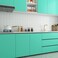 Livelynine 158x197 Solid Color Peel and Stick Wallpaper Aqua Green Thick Turquoise Contact Paper for Desk Classroom Locker Covering Kitchen Vinyl Wrap for Cabinets Renter Friendly Counter Top Covers