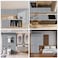 LOVADA Peel and Stick Wood Slat Wall Panels 175 x 100 Gray SelfAdhesive Wallpaper Roll 3D Textured Accent Wall Decor for Bedroom Living Room Office Easy DIY Removable Covering