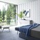 LXCREAT Removable Wallpaper Forgiving Blue and White Stripes Peel and Stick Wallpaper 1771 X 196 Modern Self Adhesive Vinyl for Home Renovation