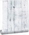 MJ-SKY MJSKY Wood SelfAdhesive Wallpaper Peel and Stick Shiplap Light GreyWhite Distressed Wood Plank Removable Wallpaper Home Decoration177 x 236