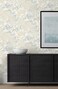 NextWall Cherry Blossom Grove Impressionistic Peel and Stick Wallpaper Parchment Morning Fog