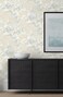 NextWall Cherry Blossom Grove Impressionistic Peel and Stick Wallpaper Parchment Morning Fog