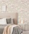 NextWall Cherry Blossom Grove Impressionistic Peel and Stick Wallpaper Parchment Rose