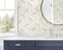 NextWall Faux Chevron Marble Tile Peel and Stick Wallpaper Metallic Gold Pearl Gray